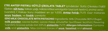 Load image into Gallery viewer, ELIT BEYOGLU MILK CHOCOLATE W/PISTACHIO 300gr
